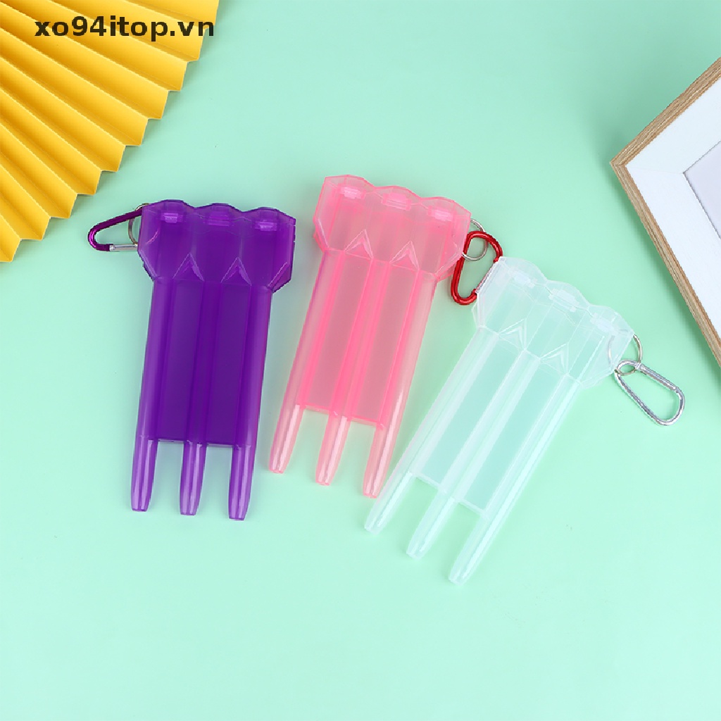 1 Hộp Đựng Phi Tiêu Trong Suốt Kèm Khóa Tiện Dụng