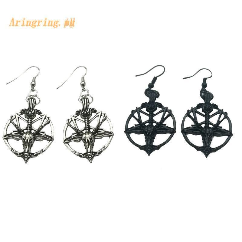 Bông Tai Hình Ngôi Sao / Đầu Dê Phong Cách Gothic Thời Trang