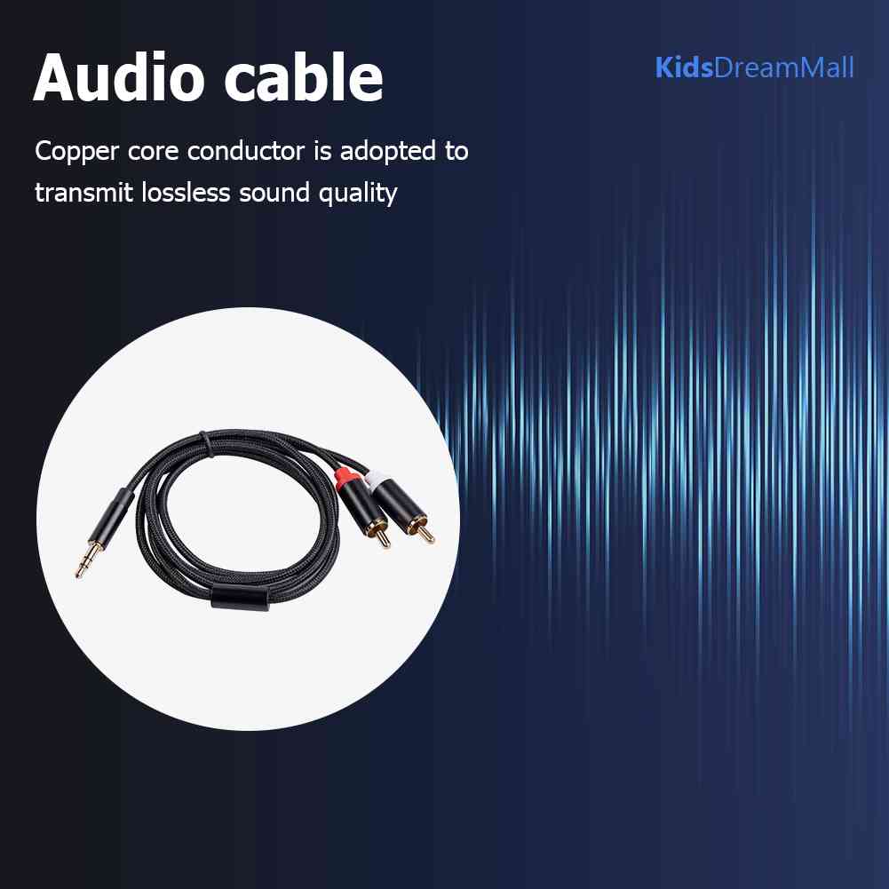 Cáp Âm Thanh RCA 2RCA Sang 3.5mm HìNh Chữ Y 3.5mm