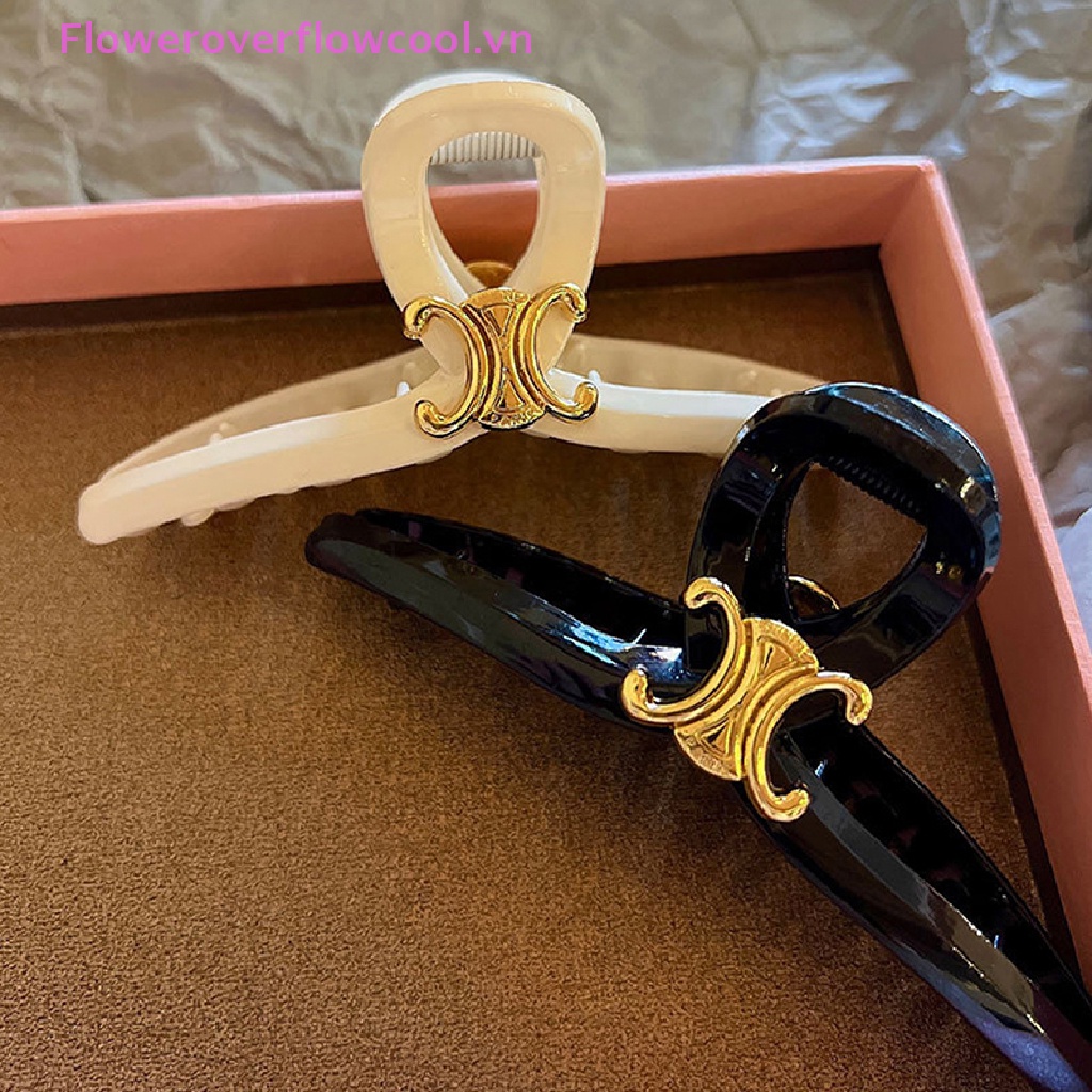 Kẹp Tóc Xoăn Hình Cá Mập Lớn Phong Cách retro Thanh Lịch Dành Cho Nữ