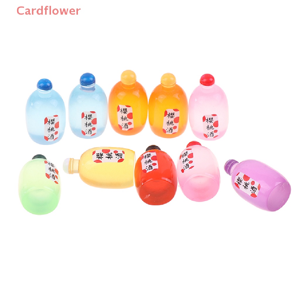 10 Chai Rượu Vang Đồ Chơi Búp Bê Cỡ 1 / 12 Mới