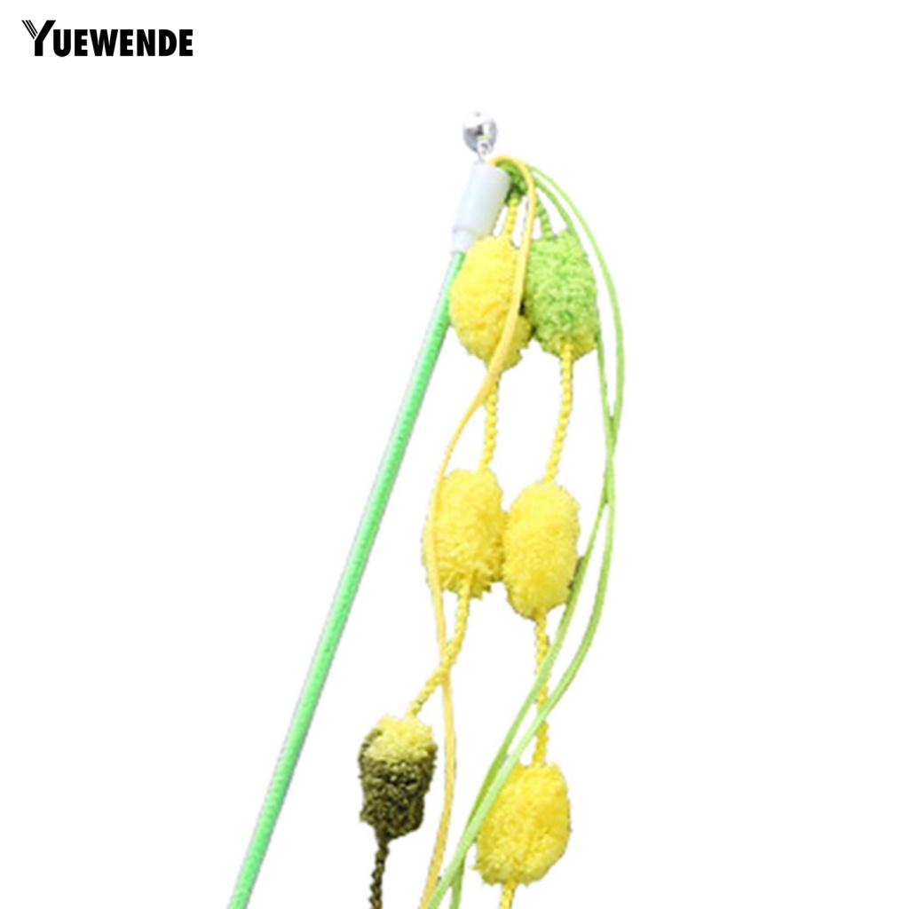 Gậy Trêu Mèo Chống Cắn Đính Bóng Lông Màu Sắc Tương Tác