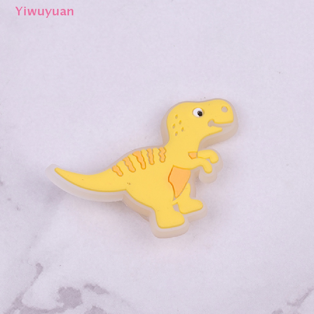 1 Phụ Kiện Trang Trí Giày Hình Khủng Long Phát Sáng Dễ Thương Mới