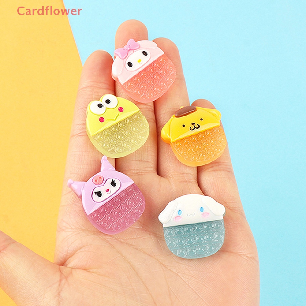 Miếng Dán Trang Trí Điện Thoại / Tủ Lạnh Thủ Công Hình Chú Chó Kuromi Màu Dạ Quang Mẫu Mới