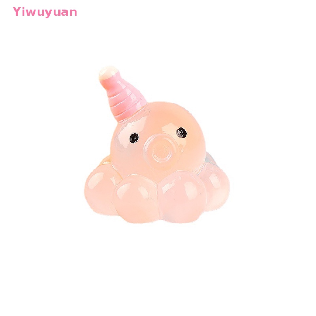 Bộ 2 Tượng Bạch Tuộc Mini Bằng Nhựa Phát Quang Trang Trí Sân Vườn