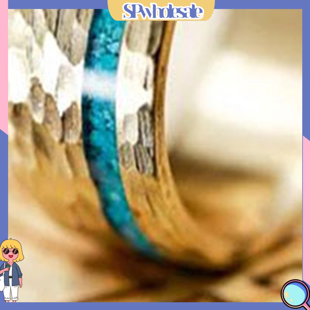 <SPwholesale> Nhẫn Hợp Kim Mịn Màng Làm Việc Tinh Tế Sáng Bóng Thời Trang Cho Nam Và Nữ