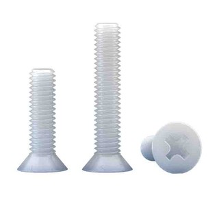  Vít nylon trắng M2M3M4M5M6M8, nhựa chéo, cách nhiệt bằng nhựa, vít grub đen