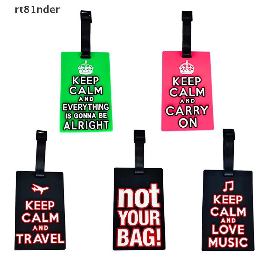 Rt Thẻ Ghi Thông Tin Hành Lý Bằng Nhựa PVC In Chữ Sáng Tạo Thời Trang