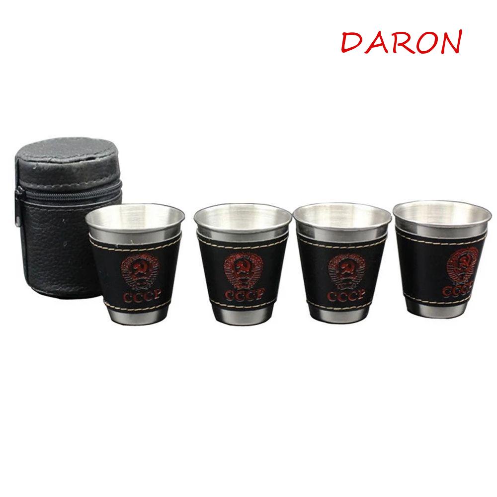 Túi Da PU Đựng Ly Nước / Bia / Rượu Tiện Dụng Mang Theo Du Lịch Dã Ngoại