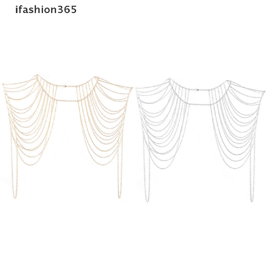 [ifashion365] Vòng cổ Cơ Thể Dạng Chuỗi Tua Rua Thời Trang Quyến Rũ Cho Nữ