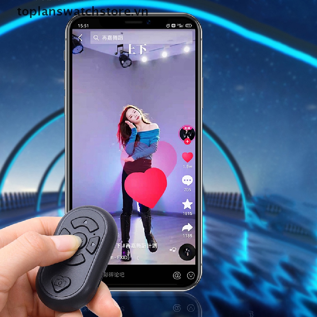 Nút Điều Khiển Chụp Ảnh Tự Sướng Bluetooth Cho Điện Thoại