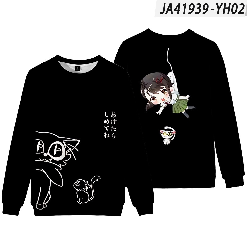 Áo Hoodie Tay Dài In Họa Tiết Anime 3D Thời Trang Cho Nam Và Nữ