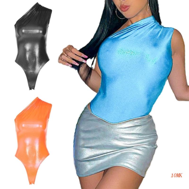 Xiangbao Bộ Áo Liền Quần Không Tay Ôm Dáng Màu Trơn Quyến Rũ Phong Cách Tik-tok