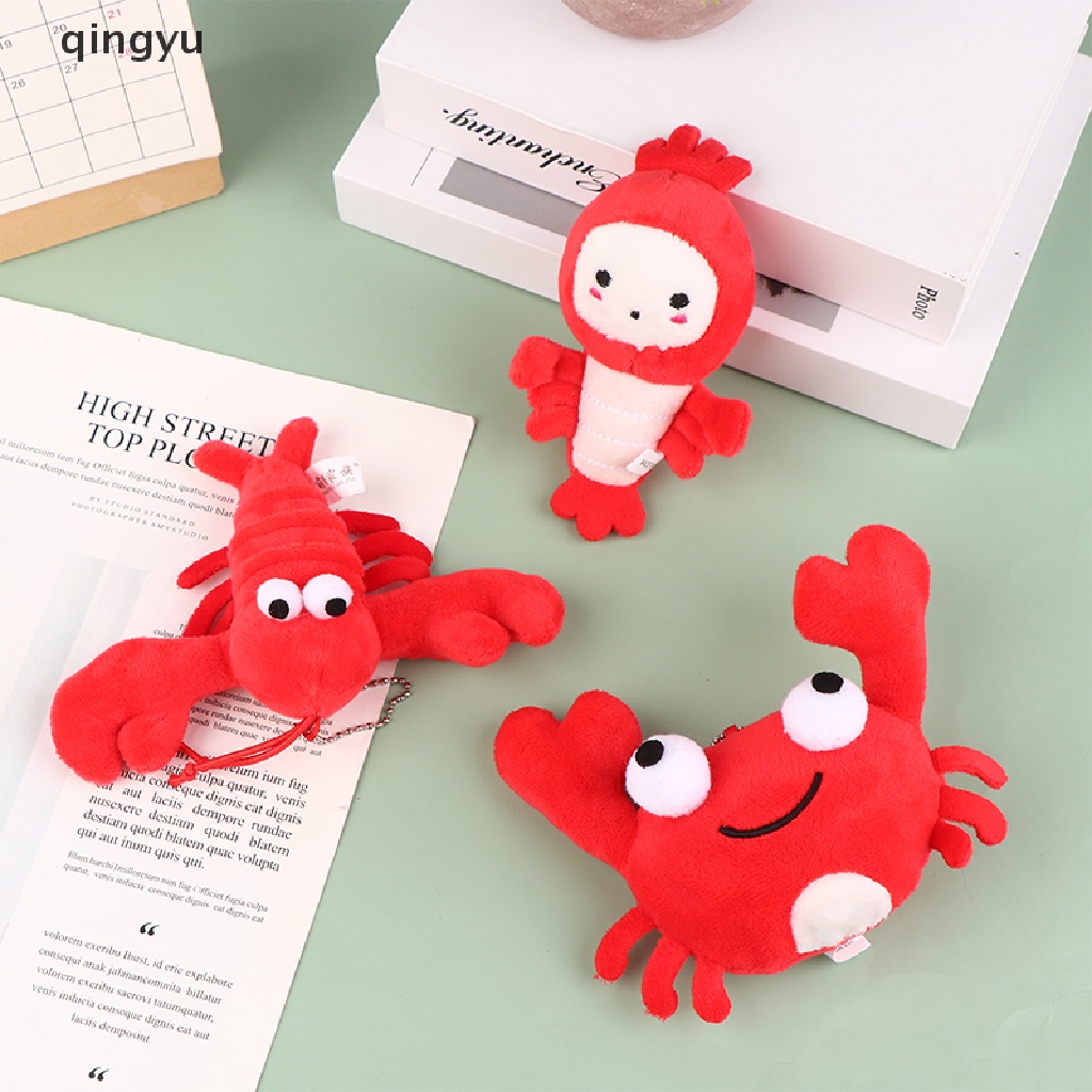 Đồ Chơi Nhồi Bông Hình Cua Đỏ Bằng Cotton PP Trang Trí Túi Xách