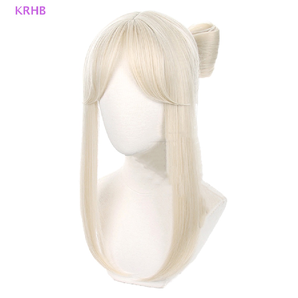 Tóc Giả Hóa Trang Nhân Vật Game Genshin Va Chạm Ningguang 50cm Mới