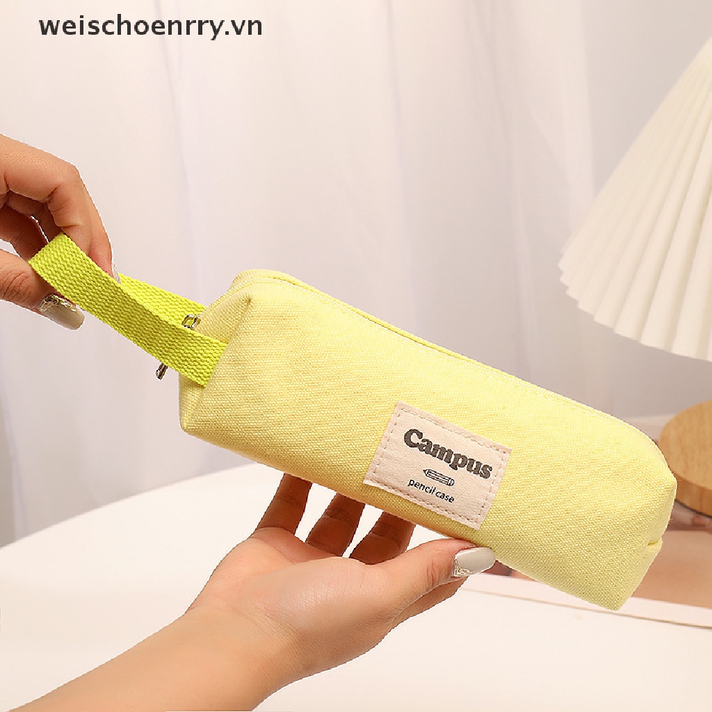 Túi Đựng Bút / Cọ Trang Điểm Sức Chứa Lớn Có Khóa Kéo Tiện Dụng Mang Theo Du Lịch