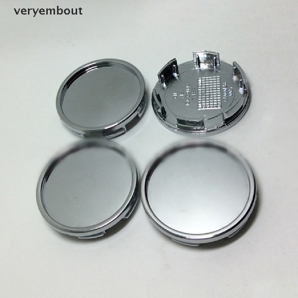 Set 4 Nắp Đậy Trục Bánh Xe Hơi 58MM Bằng ABS Chuyên Dụng