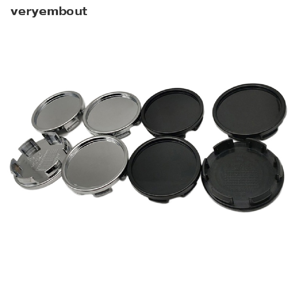 Set 4 Nắp Đậy Trục Bánh Xe Hơi 58MM Bằng ABS Chuyên Dụng