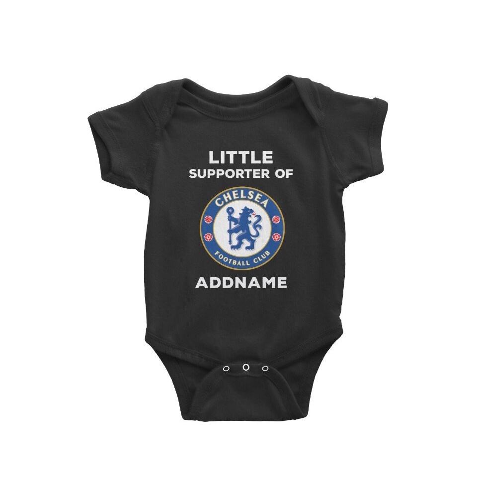 Bộ Áo Liền Quần Chelsea FC Màu Đen PIS1 Cho Bé