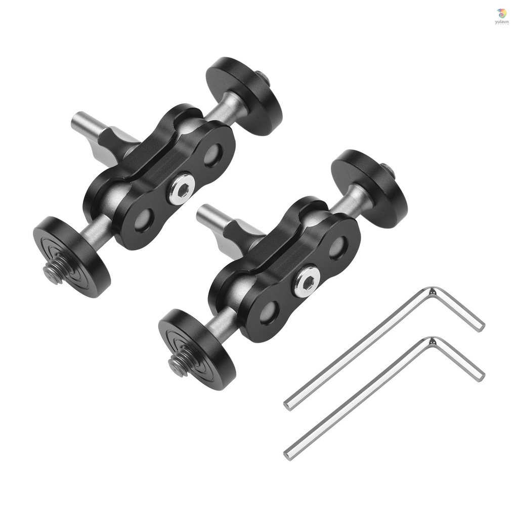 Cánh Tay Nối Dài Andoer MA-75 Bằng Hợp Kim Nhôm 1 / 4 Inch Hai Đầu Bi Linh Hoạt Gắn Đèn LED / Màn Hình / Video