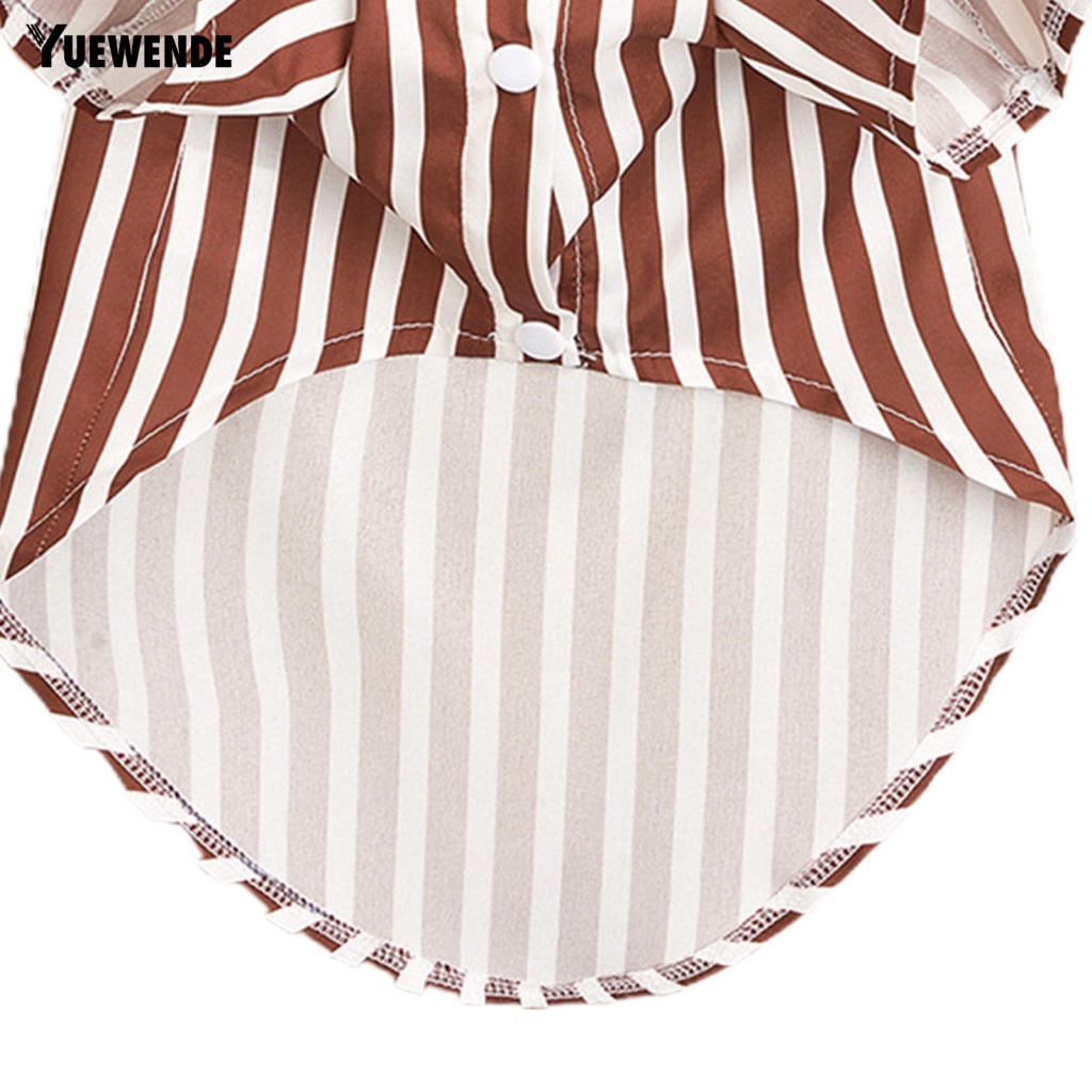 Yue.z Áo Sơ Mi Kẻ Sọc Đỏ Rượu Vang Thoáng Khí Chống Rách Dành Cho Cún Cưng