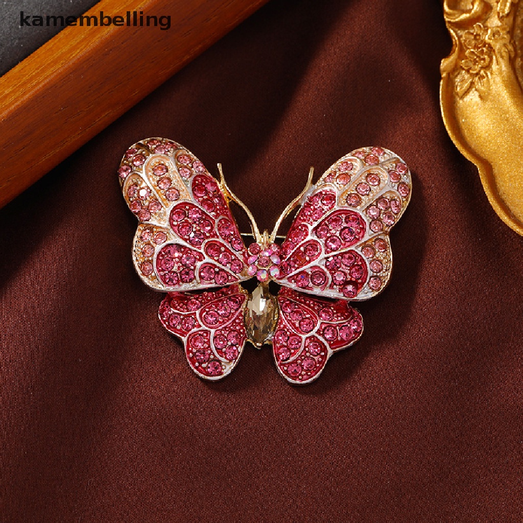 Trâm Cài Áo Hình Bướm Đính Đá Nhiều Màu Sắc Thời Trang