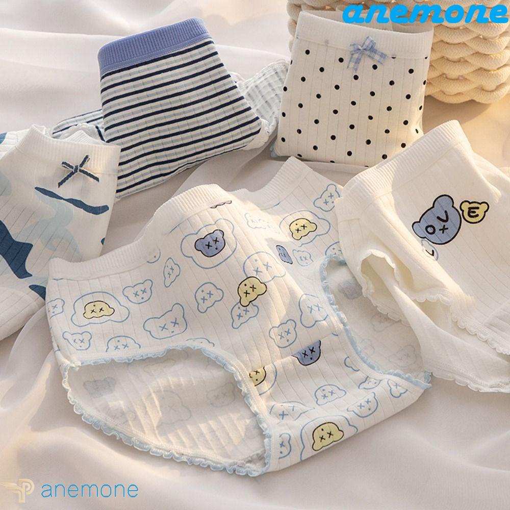 Quần Lót Cotton Thoáng Khí In Họa Tiết Hoạt Hình Đáng Yêu Dành Cho Nữ