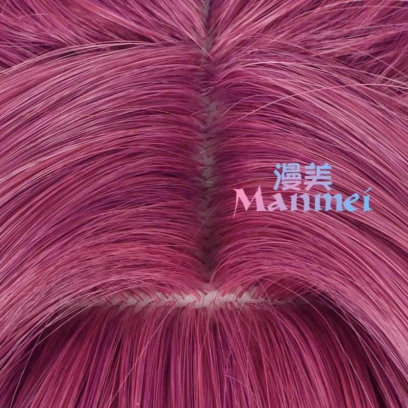 Manmei Honkai: Star Rail Kafka Cosplay Wig 43cm Wig Rose Purple Wig Cosplay Anime Cosplay Wigs Heat Resistant Synthetic Wigs