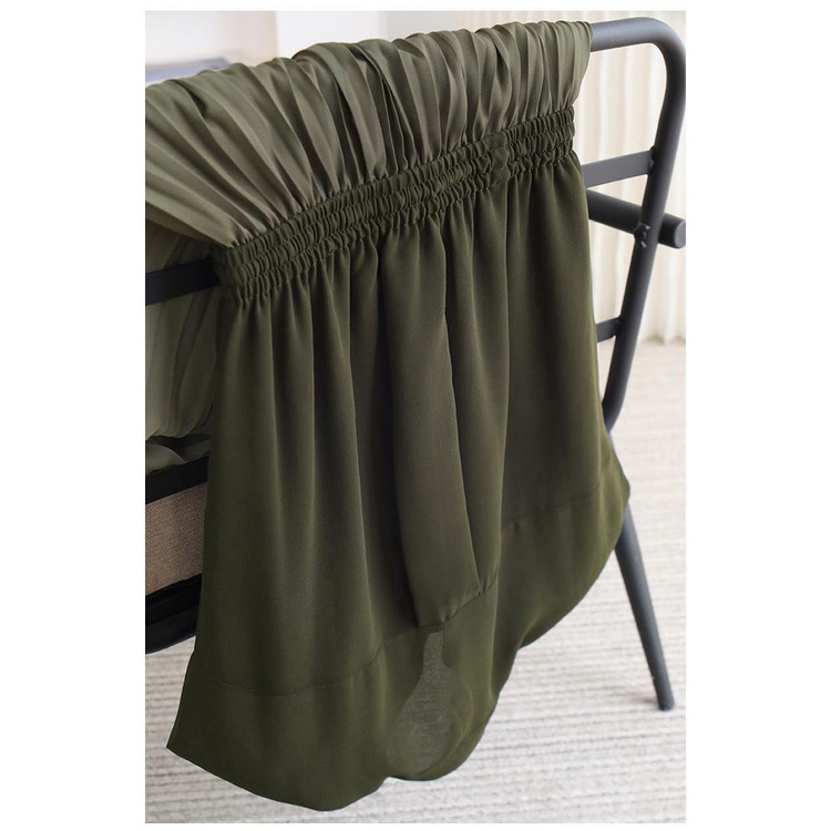 Đầm váy midi xếp li xanh ombre Xiny  D2023