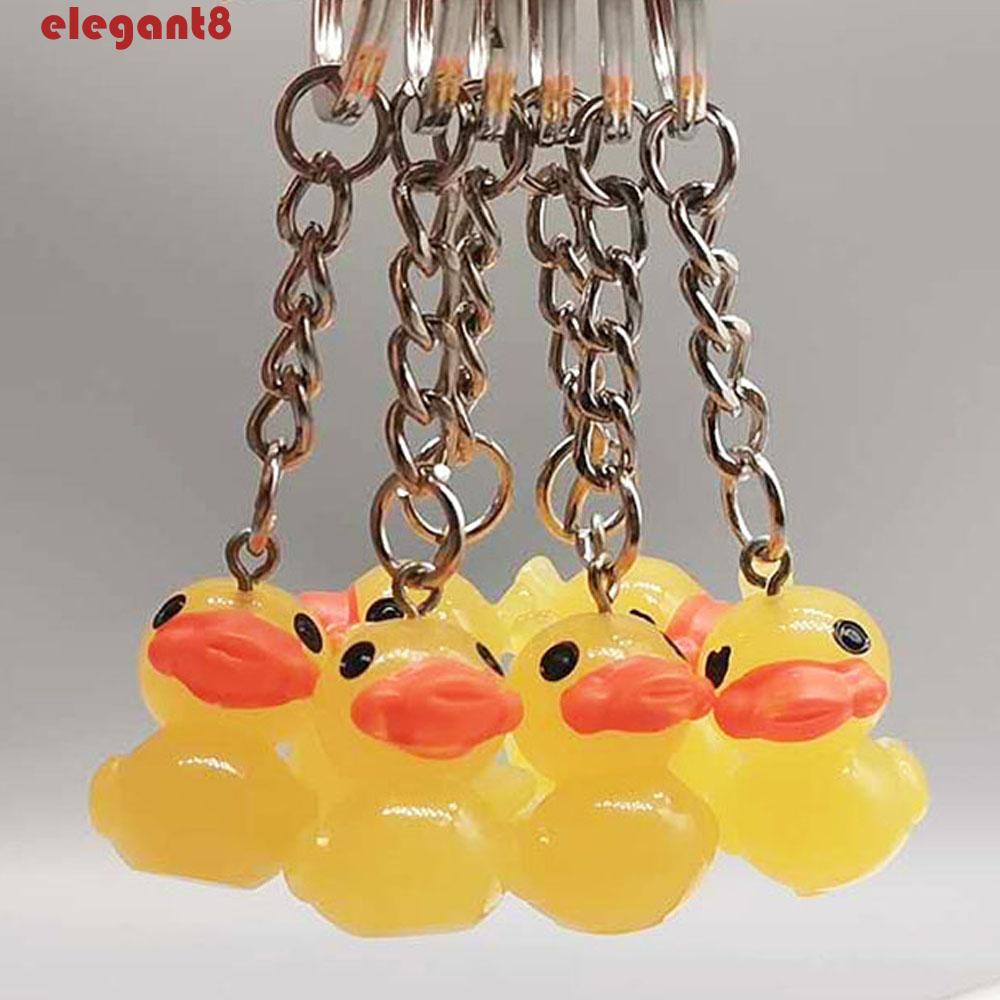 Móc Khóa Hình Vịt Bằng Kim Loại Dễ Thương