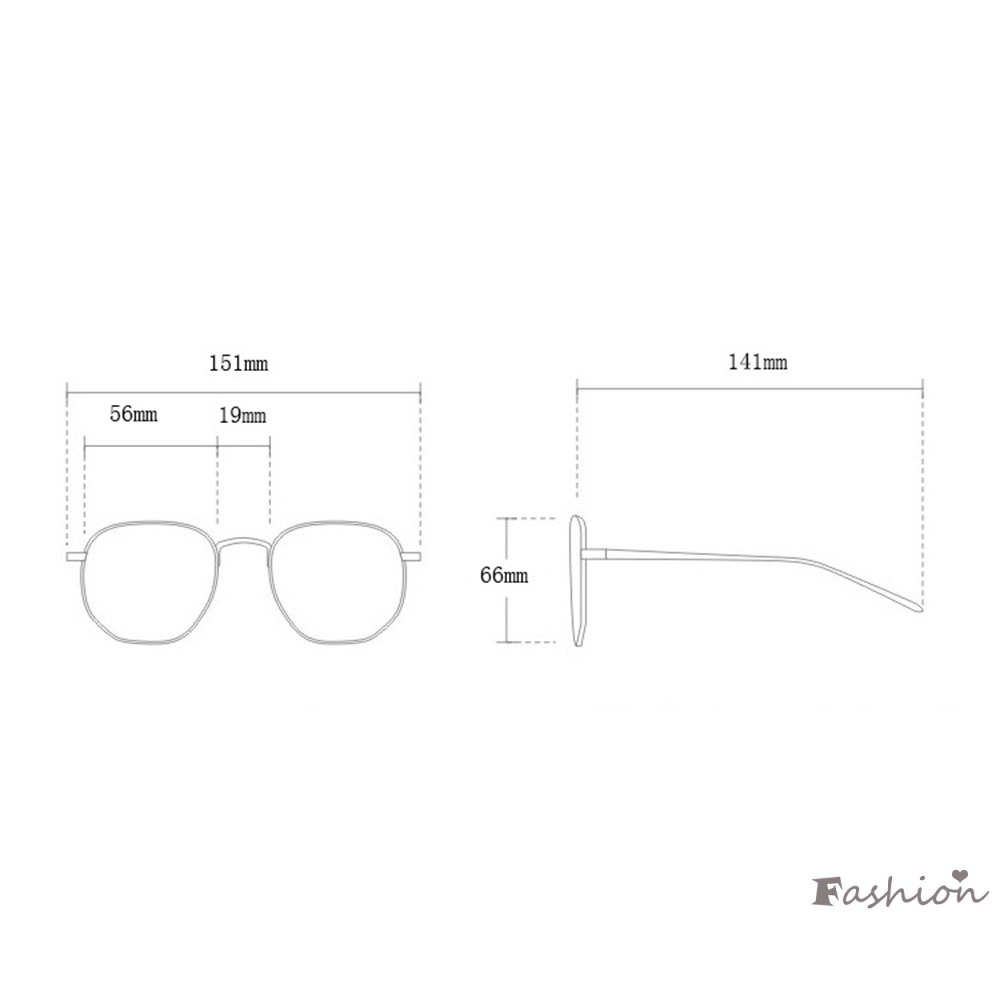 Mắt Kính Phẳng Chống Trượt Phong Cách Hàn Quốc Với Đệm Mũi One Piece