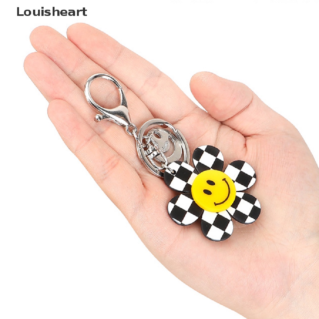 Móc Khóa Hình Mặt Cười Louisheart Màu Vàng Thời Trang Dành Cho Nam Nữ