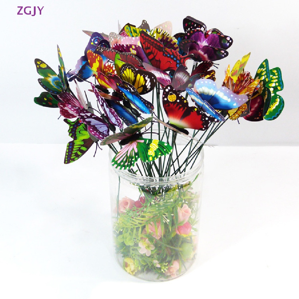 Set 5 / 10 / 25 Chậu Hoa Hình Bướm Nhiều Màu Sắc Mới