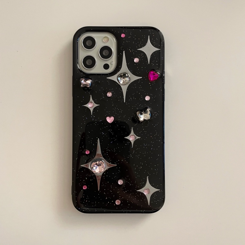 Ốp Điện Thoại Đính Đá 3D Cho iPhone 11 12 12Pro 14Promax 13 13Pro 13promax 14 12promax 14Pro iPhone13promax
