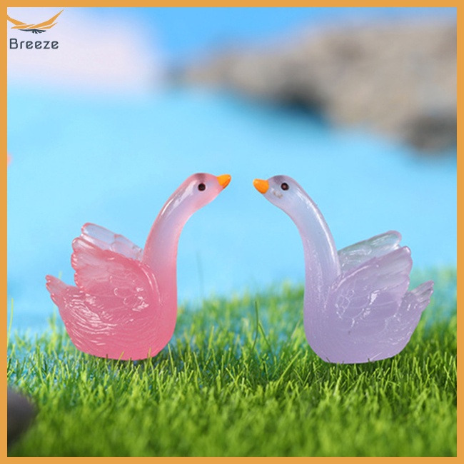 Thiên Nga Hoạt Hình Phát Sáng 8 Màu Trang Trí Sân Vườn