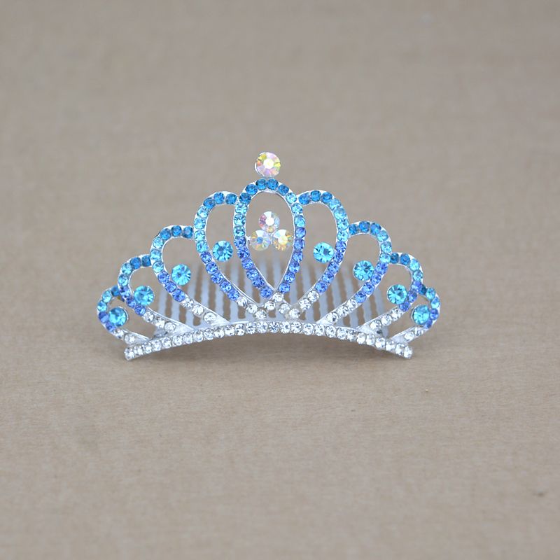 Lược Cài Tóc Hình Vương Miện Công Chúa Đính Đá Đáng Yêu Cho Bé Gái