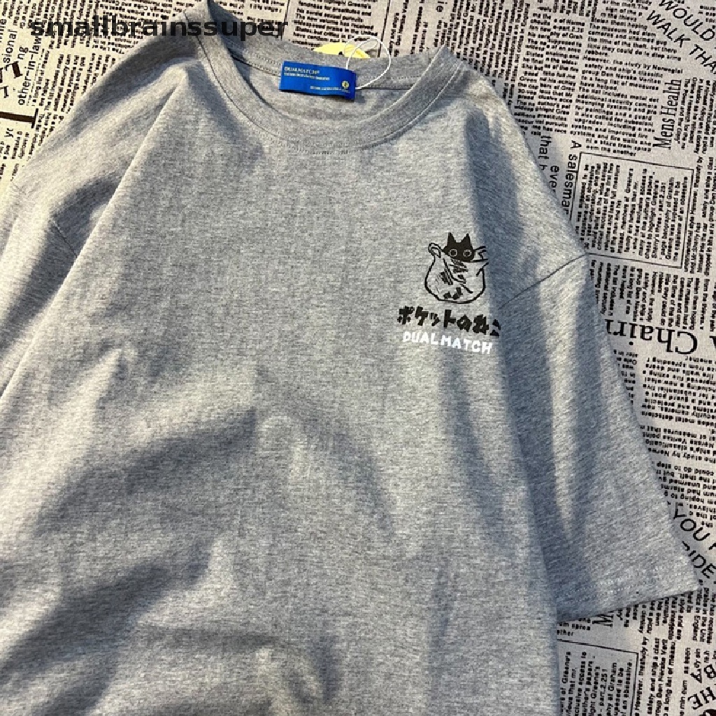 Áo Thun Tay Ngắn Cổ Tròn Dáng Rộng In Hoạt Hình Thời Trang Mùa Hè Xinh Xắn Cho Nữ