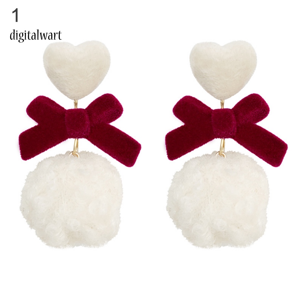 Kỹ Thuật Số| 1 Cặp Khuyên Tai Nơ Hợp Kim Cho Nữ