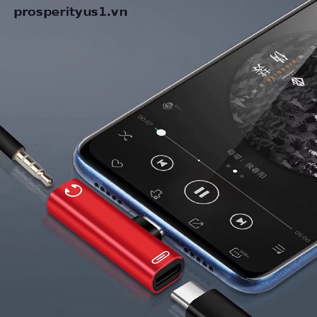 Cáp SạC ChuyểN ĐổI Âm Thanh Tai Nghe LoạI C Sang 3.5mm OTG 2 Trong 1 Chuyên NghiệP Cho Samsung Xiaomi Huawei Tablet Type C Sang 3.5mm