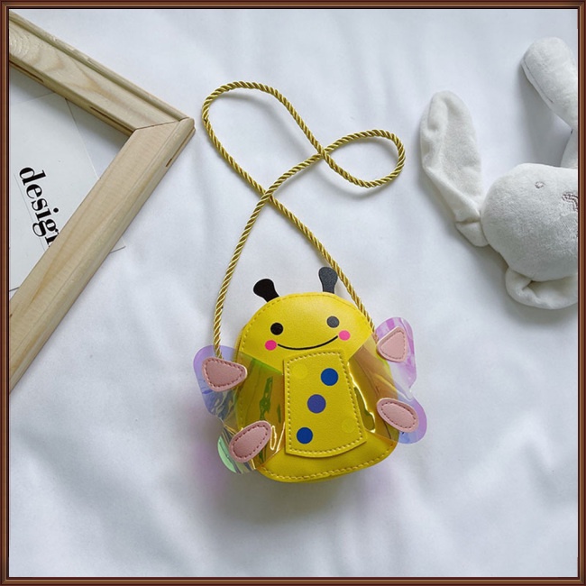 Túi Đeo Chéo Da Pu Họa Tiết Hoạt Hình Động Vật Dễ Thương Cho Bé