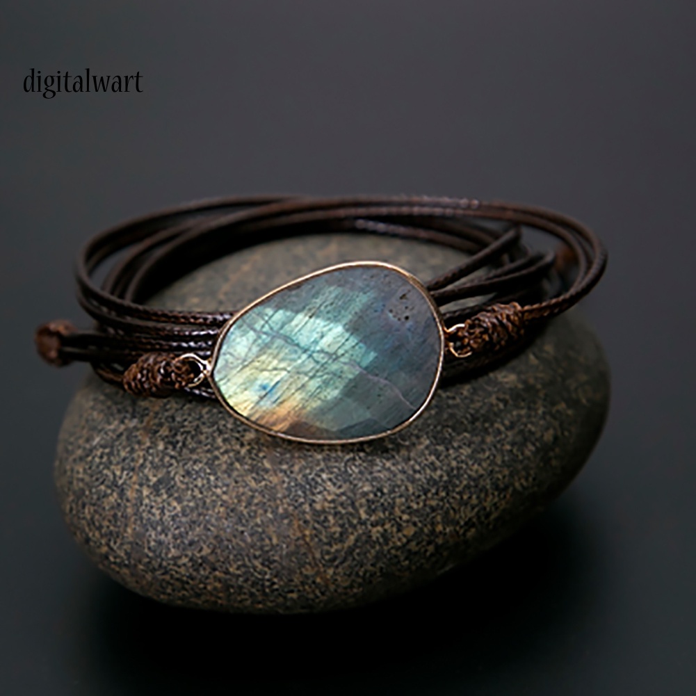 Kỹ Thuật Số| Vòng Tay Unisex ĐíNh Đá NhiềU SợI Phong CáCh Boho