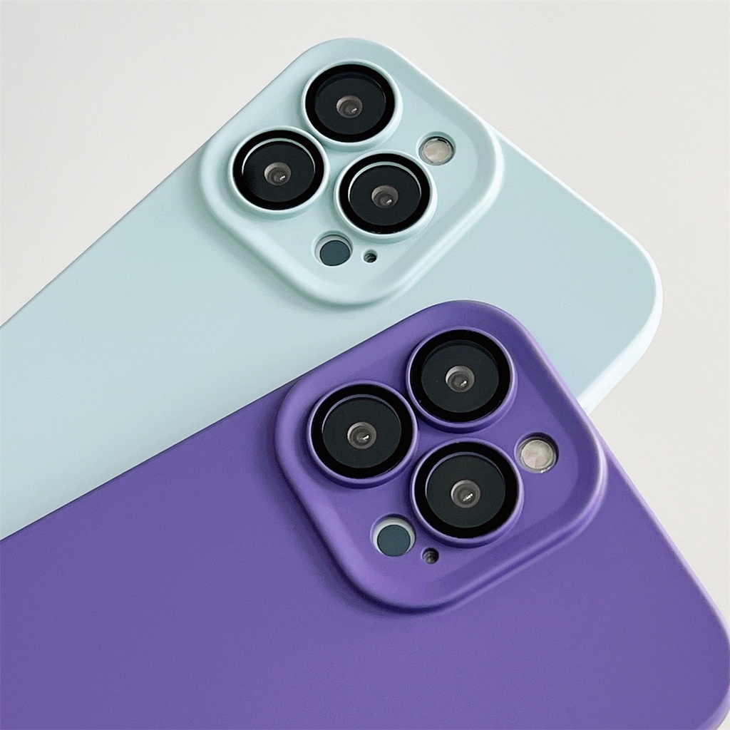 Ốp Điện Thoại Silicon Dẻo Mềm Chống Sốc Bảo Vệ Camera Cho iPhone 11 12 13 14 Pro Max 14 Plus 12 13 Pro Max