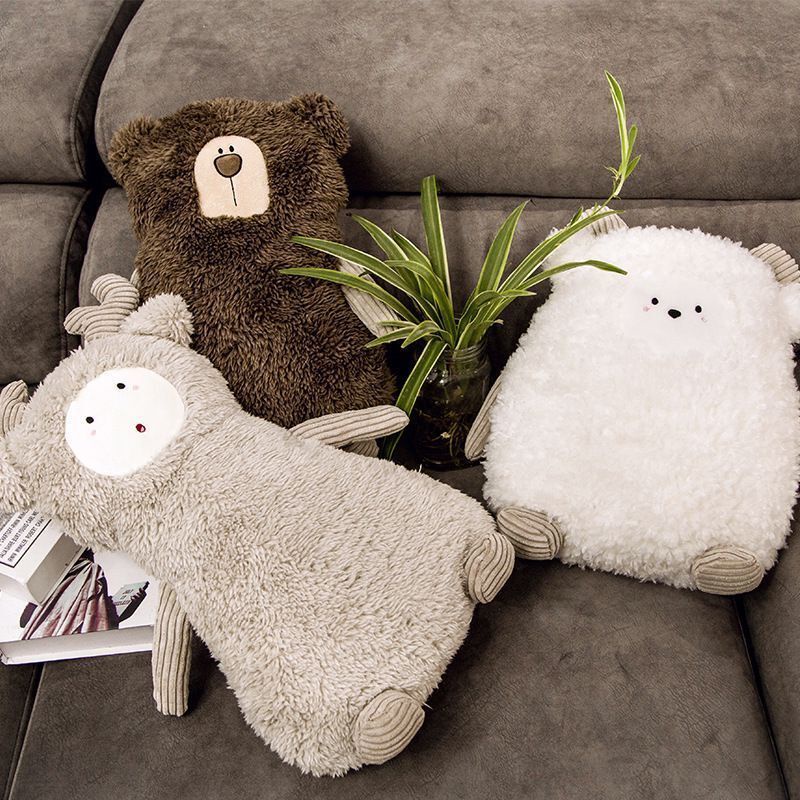 Gấu Teddy Nhồi Bông Bằng Cotton Mềm Mại Dễ Thương Dùng Làm Quà Tặng