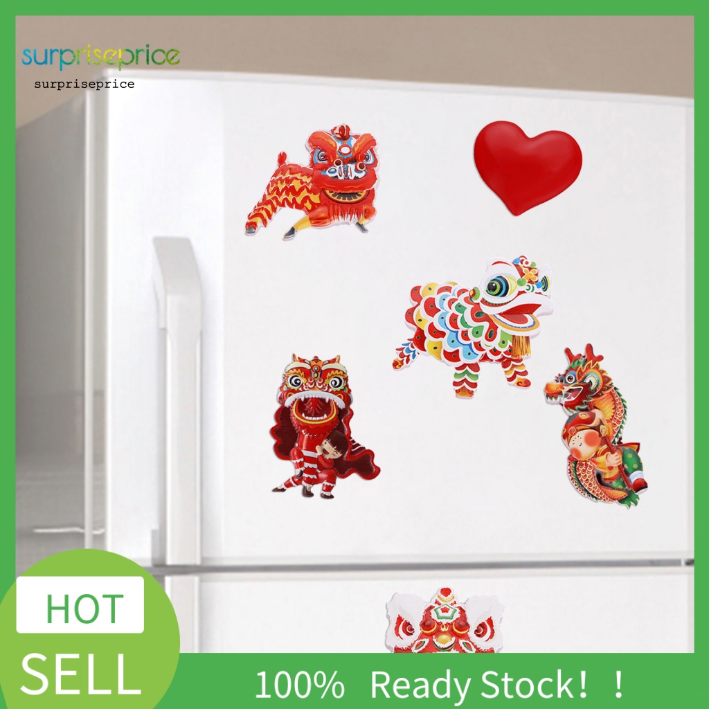 Nam Châm Hít Tủ Lạnh Bằng Nhựa Resin Dễ Thương Sáng Tạo Phong Cách Trung Hoa