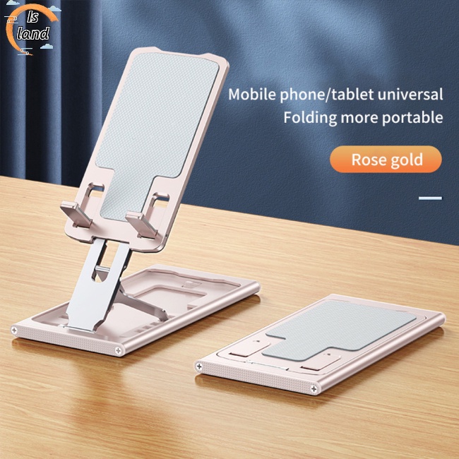 Giá Đỡ Điện Thoại Silicon Hai Lớp Chống Trượt Có Thể Điều Chỉnh Bằng Hợp Kim Nhôm