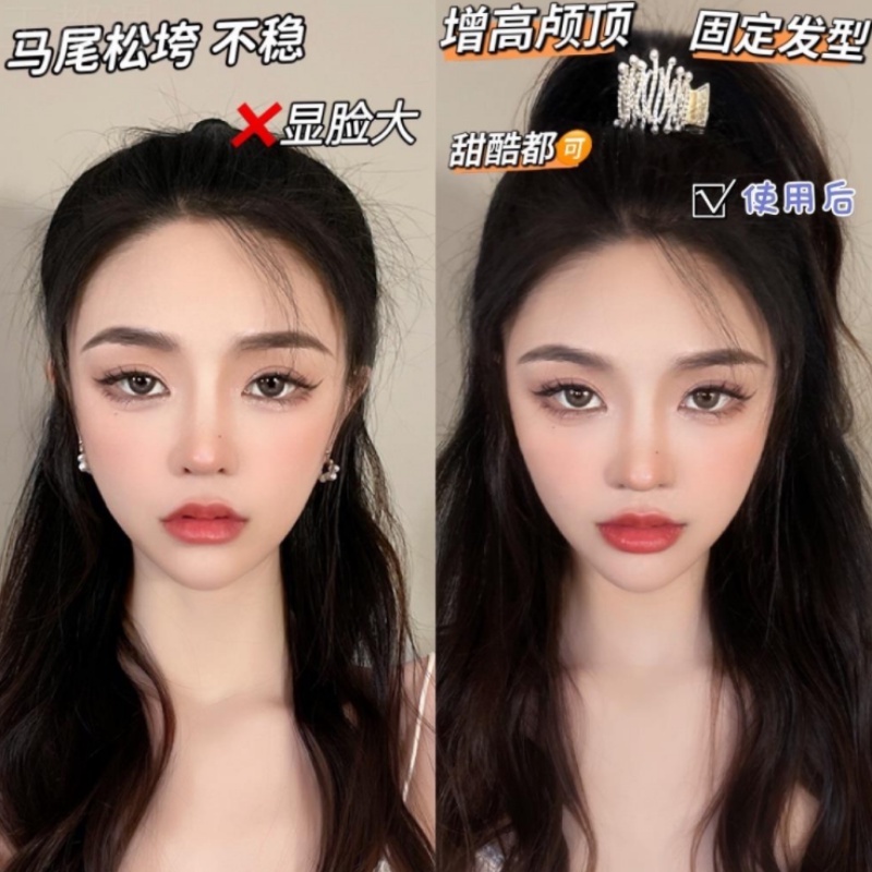 Kẹp Tóc Kim Loại Đính Đá Và Ngọc Trai Thời Trang Cho Nữ