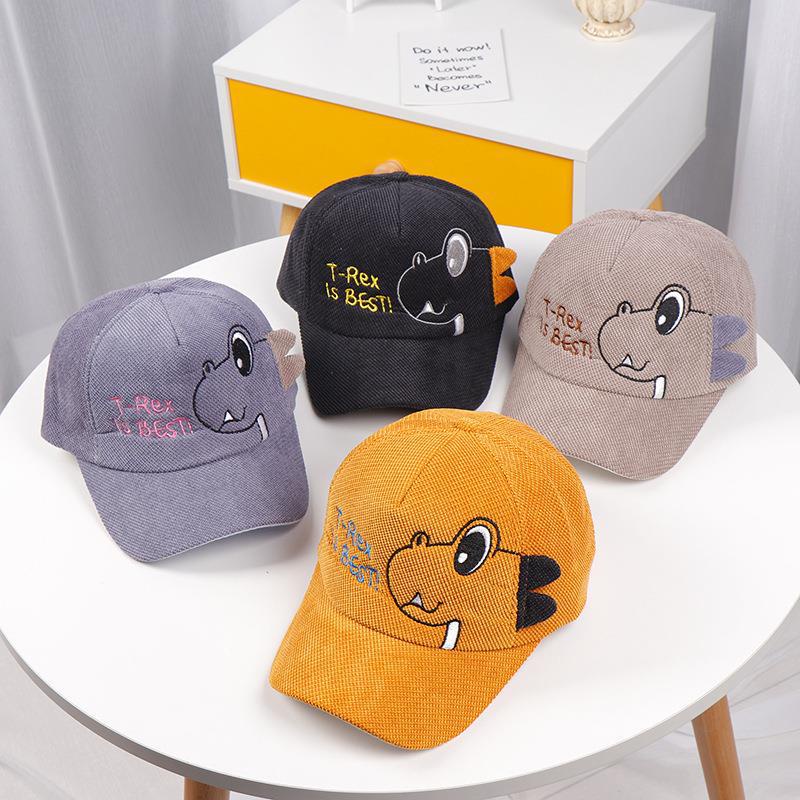 Nón Lưỡi Trai Hình Khủng Long Hoạt Hình Dễ Thương Chống Nắng Tùy Chỉnh Phong Cách Hàn Quốc Cho Bé Trai