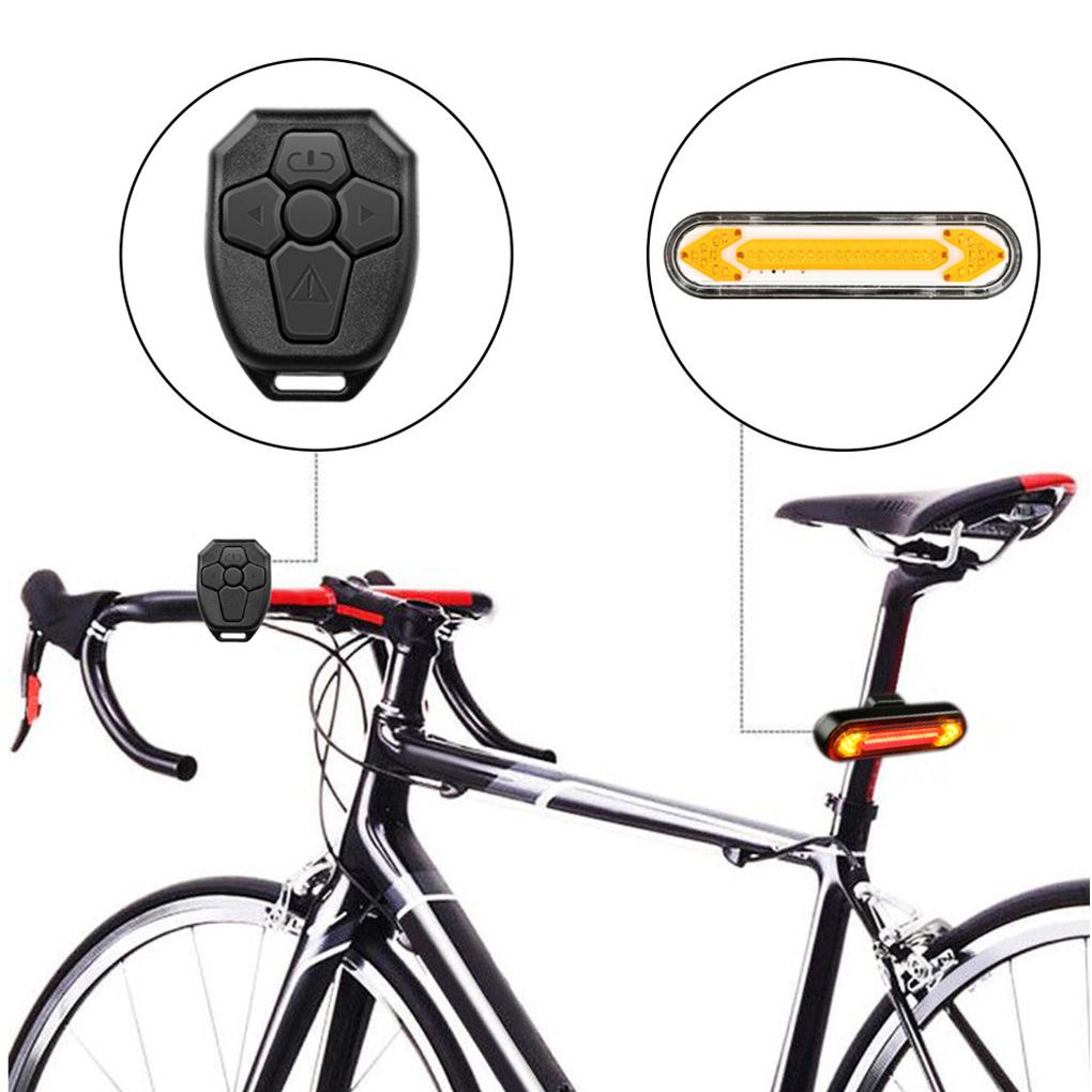 Đèn Xi Nhan 100lm IPX4 Chống Thấm Nước Kèm Điều Khiển Từ Xa Và Sạc Lại Tiện Dụng Cho Xe Đạp