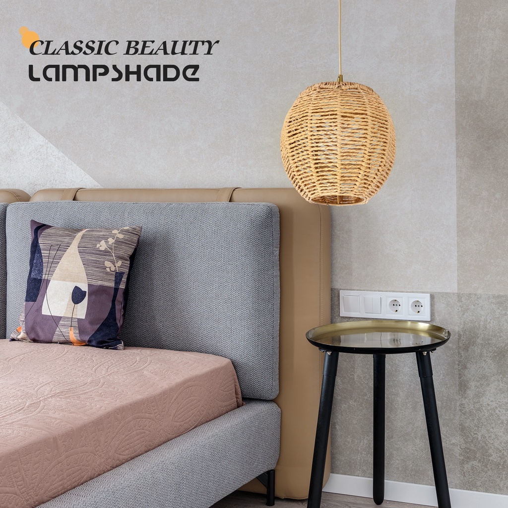 Chụp Đèn Chùm Giả Mây Phong Cách Bohemian