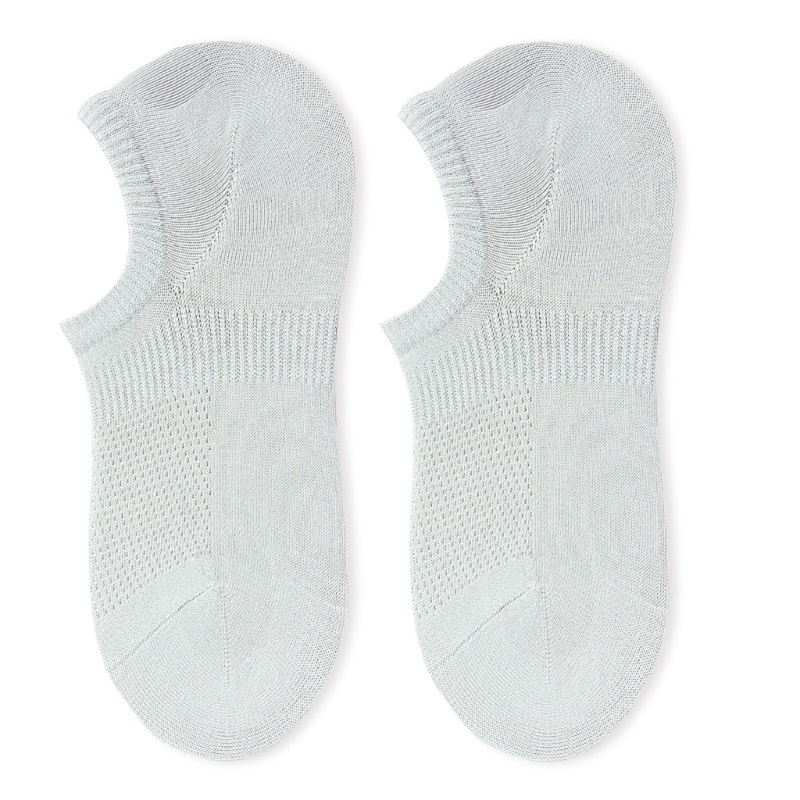 Vớ Thuyền Cotton Cổ Thấp Không Trượt Thoáng Khí Màu Trơn Thời Trang Mùa Hè Cho Nữ